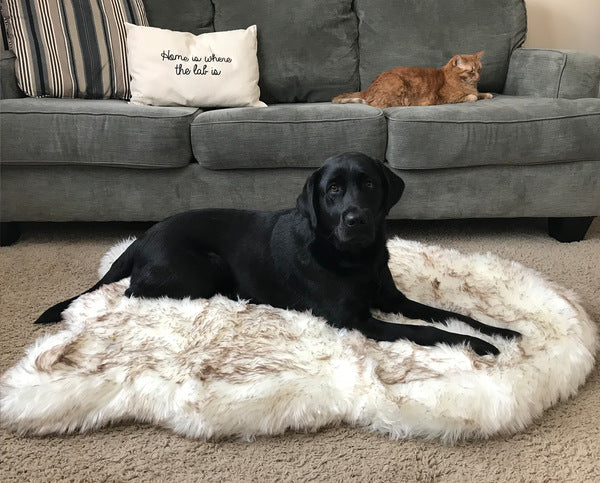 Faux Fur Orthopedic Dog Bed for Support